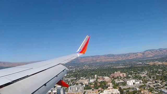 View Landing, San Jose California International Airport