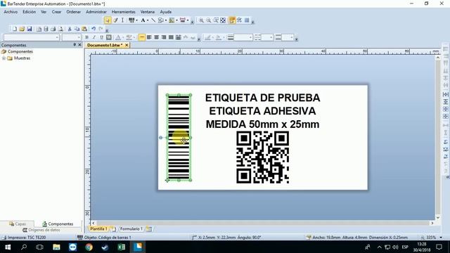 Tutorial configurar base de datos con BARTENDER y Excel. смотреть онлайн