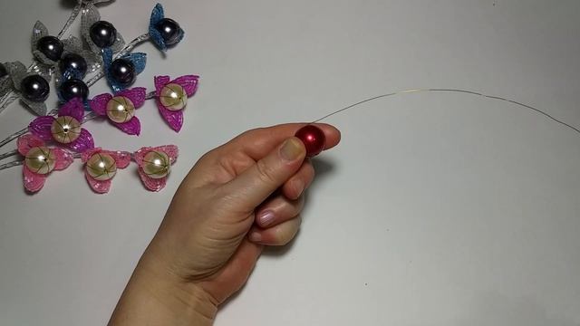 Бисероплетение. Декоративные веточки из бисера . Мастер класс. Пошаговый МК для начинающих. смотреть онлайн