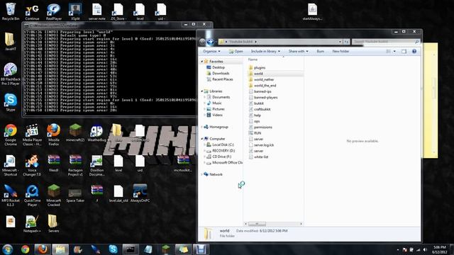 How to make A Minecraft Bukkit Server [1.2.5] смотреть онлайн
