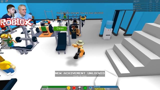 Роблокс МОЯ СУПЕР КАЧАЛКА | ROBLOX по русски. Gym Island смотреть онлайн