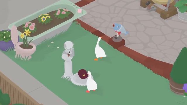 Untitled Goose Game | кооп прохождение #3 | Приключения гусей | Генадий и Валера смотреть онлайн