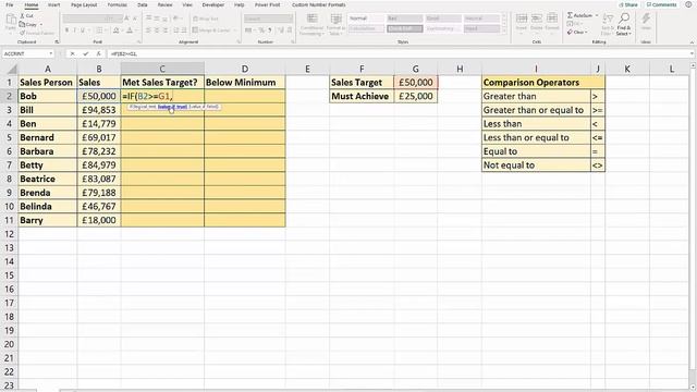 How to Perform an Excel IF GREATER Than & LESS Than Formula смотреть онлайн
