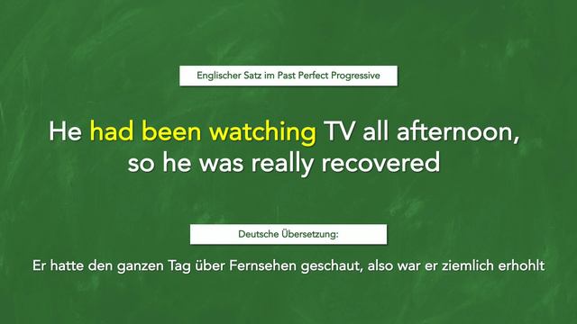 Englische Zeitform: Past Perfect Progressive (Verlaufsform der Vorvergangenheit) смотреть онлайн