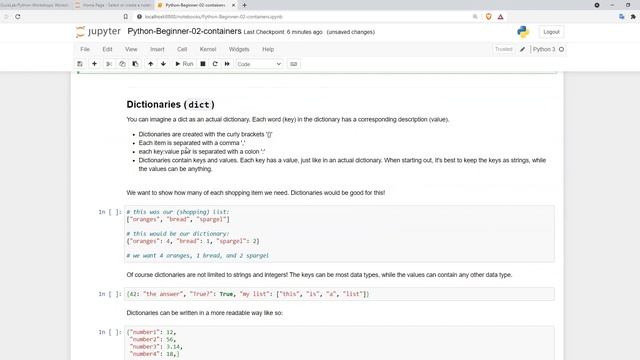 Python Containers (Lists and Dicts) смотреть онлайн