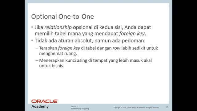 Oracle 9.3 Relationship Mapping 3-3 смотреть онлайн