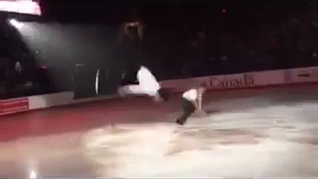 Keegan Messing and Elladj Baldé Synchronized backflips - 2018 Skate Canadian Nationals смотреть онлайн