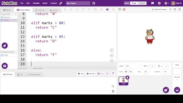 HOW TO CODE GRADE CALCULATOR IN PICTOBLOX USING PYTHON смотреть онлайн