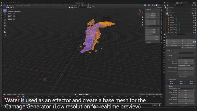 Symbiote Generator in Blender 3.0 | GN Tech Demo & Timelapse смотреть онлайн