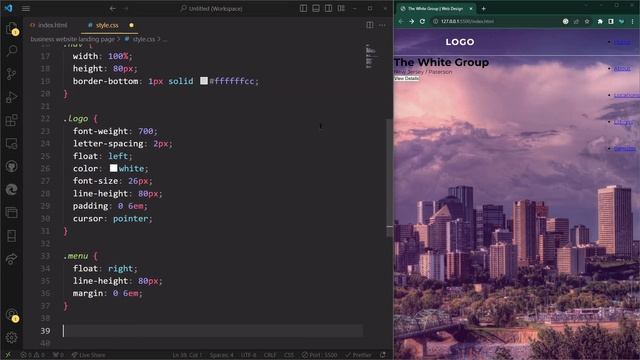 Business Website Landing Page Design (HTML & CSS) смотреть онлайн