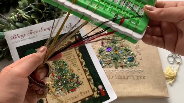 # 31 Victoria Sampler Bling Tree Sampler - готовая работа. Cамое новогоднее видео. Вышивка крестом