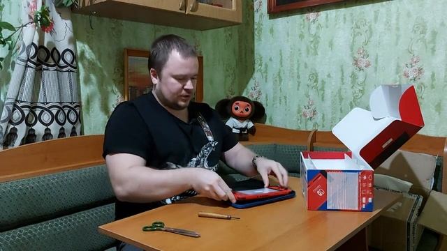 Nintendo Switch Mario Edition + 2 игры - Распаковка №1