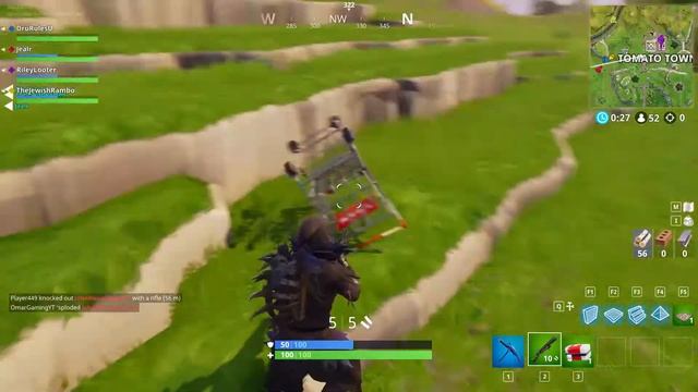 COOL FORTNITE SHOPPING CART HACK! Makes it go faster?!? смотреть онлайн