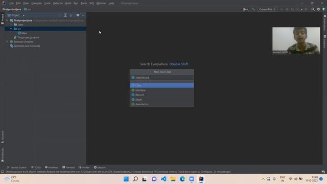 Create first project java using intellij #intellij #java #class #oops #coding #anicod смотреть онлайн