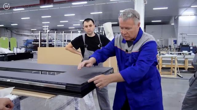 Вклейка панелей Adeco в алюминиевую дверь. Отработка новой технологии сборки алюминиевых дверей смотреть онлайн