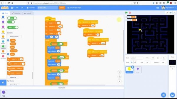 How to Make PacMan Game in Scratch 3.0 Part 1 | Scratch 3.0 Tutorial