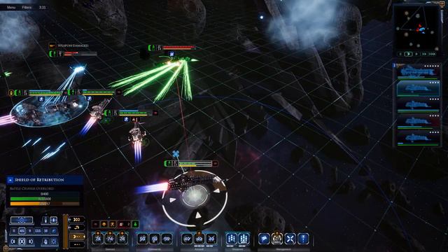 Imperial Navy vs Necrons - Classic Battle - Battlefleet Gothic Armada 2 смотреть онлайн