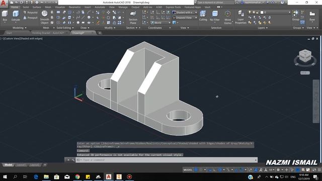#025 I Autodesk AutoCAD Vs Autodesk Inventor #2 I Nazmi Ismail