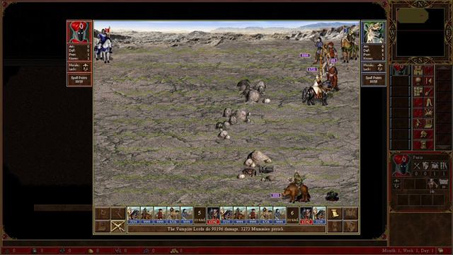 Heroes 3 - COMBAT 15k Vampire Lords 1 VS 7 Unique, 70k Creatures. #heroes #heroesofmightandmagic смотреть онлайн