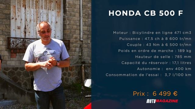Honda CB500 pour débuter en A2 - Essai découverte Moto Magazine смотреть онлайн