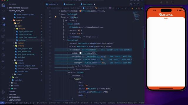 Login/Register UI - REST API Clean Arch. Blog App in Hindi | CoderSangam #bloc #restapi #flutter смотреть онлайн