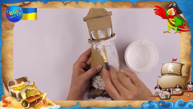 Как сделать морской маяк/Маяк своими руками/Пираты/Интерьер детской комнаты/Дизайн детской/ смотреть онлайн