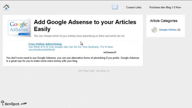 idev-Blog 1.0, PHP Blog Script смотреть онлайн