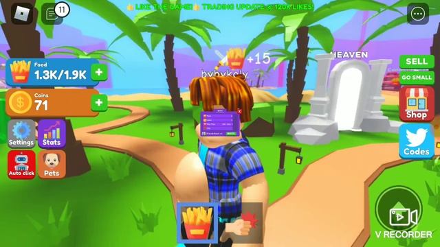 играю в роблокс симулятор еды смотреть онлайн