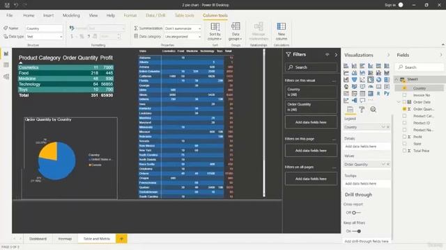 Drill Down Table and Matrix || Power BI Tutorial for Beginners 2021 || Data Visualization смотреть онлайн