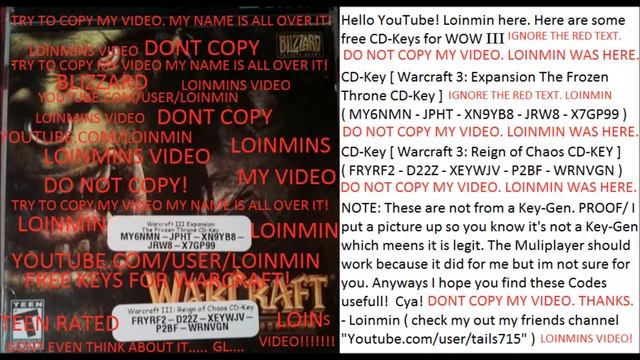 World of Warcraft Battle Chest CD-Keys [Non Key-Gen "Read Discription"] смотреть онлайн
