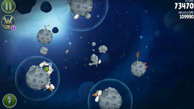 Angry Birds Space Beak Impact 1 Level M8-8 (Mirror World)