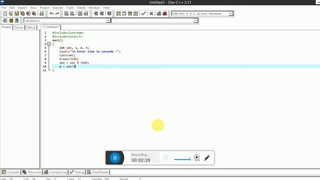 write a programs that inputs time in seconds and converts it into hh mm ss format смотреть онлайн