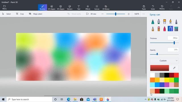 Abstract painting in paint 3D | How to use paint 3D | paint 3D tutorial смотреть онлайн