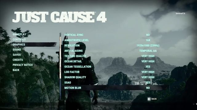 Just Cause 4 Best Settings