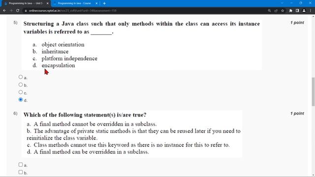 NPTEL Programming In Java WEEK 3 Quiz Assignment Solutions? | Swayam Jan 2023 | IIT Kharagpur смотреть онлайн