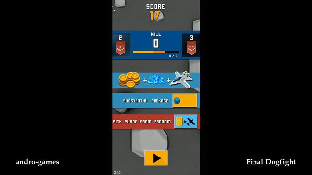 Final Dogfight (by Eagle Ray Studio) - action game for android - gameplay. смотреть онлайн
