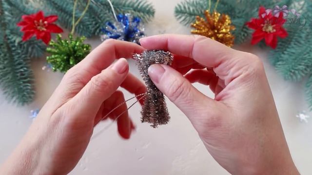 ? Новогодняя игрушка ЗА 1 МИНУТУ из синельной проволоки? МК/DIY Christmas decorations смотреть онлайн