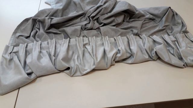 ?ПОШИВ СЕРЫХ ШТОР НА ЛЕНТУ - БАНТОВАЯ СКЛАДКА. смотреть онлайн