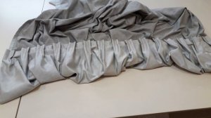 ?ПОШИВ СЕРЫХ ШТОР НА ЛЕНТУ - БАНТОВАЯ СКЛАДКА.