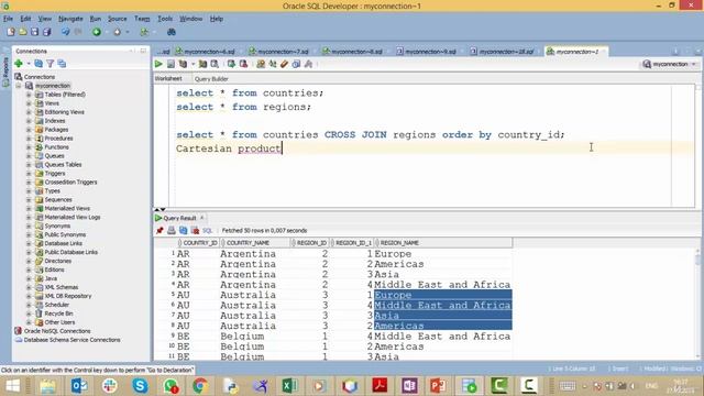 84 CROSS JOIN / SQL для начинающих с нуля до сертификата Oracle смотреть онлайн