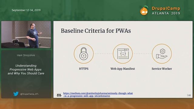 DrupalCamp2019 - Understanding Progressive Web Apps and Why You Should Care - Mark Shropshire смотреть онлайн