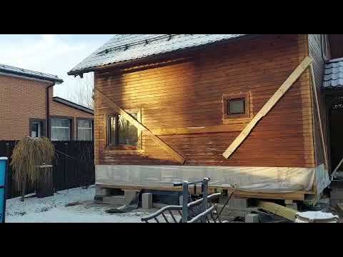 Подъём дома на 25 см СНТ "Южное", Электросталь, с. Иваново смотреть онлайн