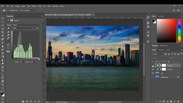 Create a Beautiful COLOR GRADE in Photoshop using Curves and Color lookup || PIXELS TUCH || смотреть онлайн