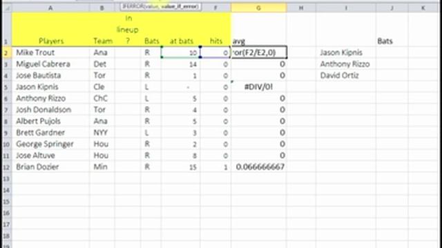 How to eliminate error messages in excel with IFERROR смотреть онлайн