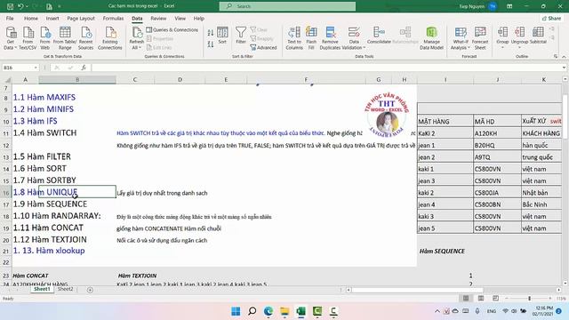 Học excel 2021- Các hàm excel nâng cao trong Excel 2021, Excel 2019, Excel 365 смотреть онлайн