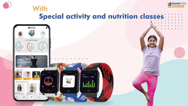 Protect & safeguard your child with GOQii Smart Vital Junior смотреть онлайн