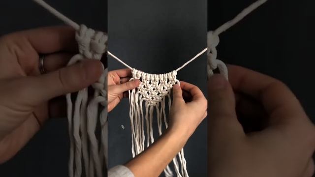 Мастер-класс по макраме гирлянда-растяжка смотреть онлайн