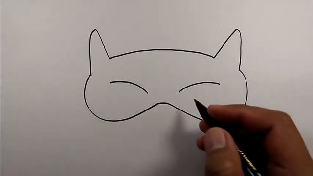 How to draw a cat face mask | Easy Drawings смотреть онлайн