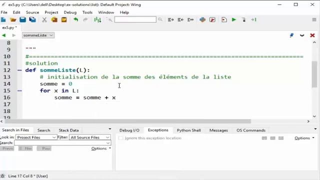 Exercice Python Somme Des Eléments D'une Liste Python смотреть онлайн