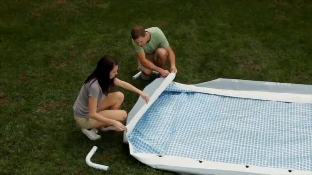 Каркасный бассейн Intex Prism Frame Rectangular Pool 26784 смотреть онлайн
